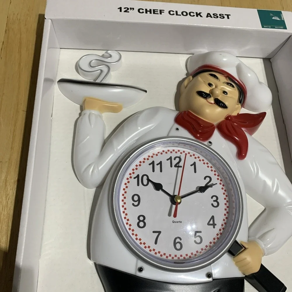 Plastic Wall‎ Clock, app. 10